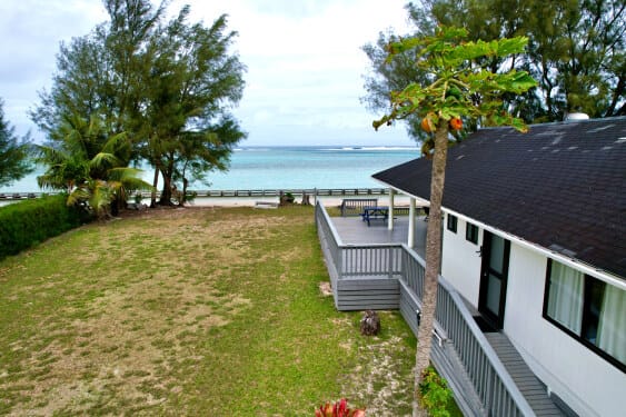 Big yard down to the beach